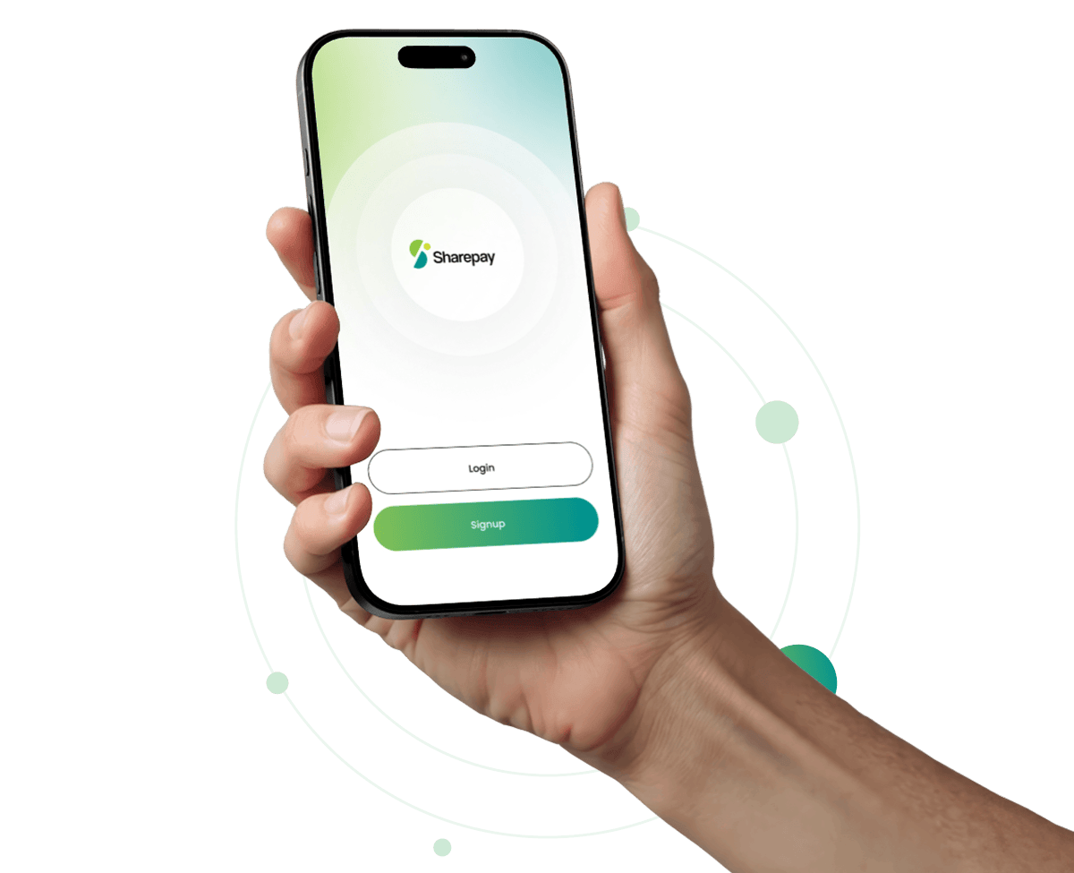 Sharepay App Mockup