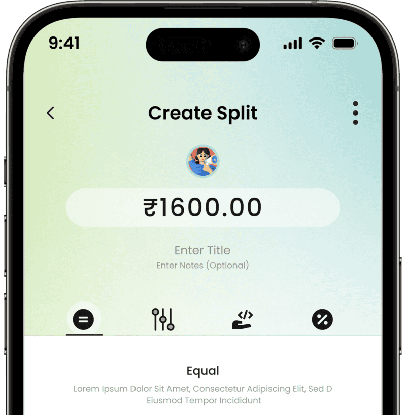 Choose How to Split Mockup